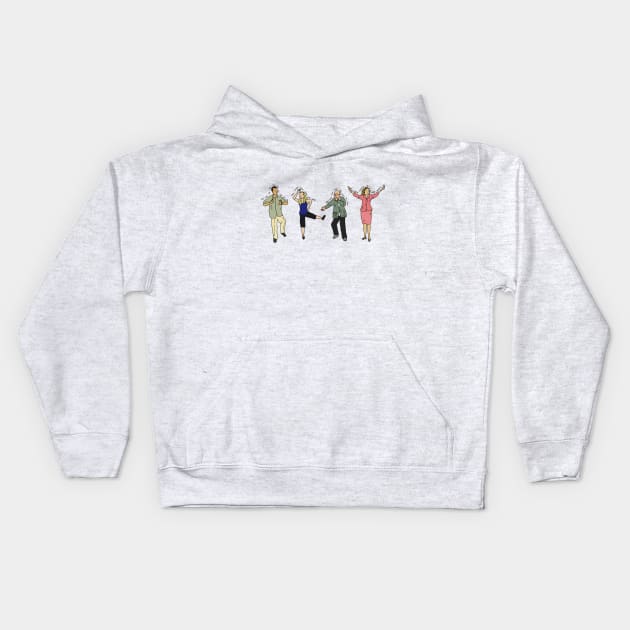 Arrested Development - chicken dance Kids Hoodie by JennyGreneIllustration